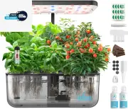 Idoo Hydroponics Growing System,12 Pods Indoor Herb Garden Kit with Grow Light,