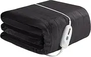 [ONDAN] Electric Blanket Heated 72"x84" Full Size Flannel Heated Blanket with 4 Heating Levels & 10 Hours Auto Off, Machine Washable - Dark Grey
