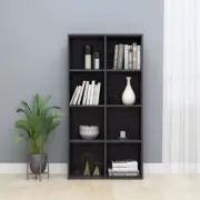 Book Cabinet/Sideboard High Gloss Grey 66x30x130 cm Engineered Wood