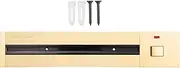 Removable Electrical Outlet Track System Concea Type 6000W High Power Track System Movable Wall Outlet Ext Wirel Power Strip Sliding Rail Cables Management Compartment for Home Imp Ment Projects Gold