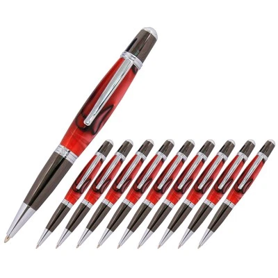 Viceroy Pen Kit, Chrome and Gun Metal Finish, 10 Pack, Legacy Woodturning