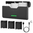 3-Channel Battery Quick Charger Black For GoPro Hero Case Camera 5/6/7/8/9/10/11