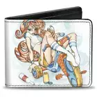 Buckle Down Sexy Ink Girls Drinkin & Drivin Go Cart Hottie Vegan Leather Wallet