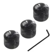3 Pcs Metal Volume Knob Dome Knobs Potentiometer Hat I4V93549