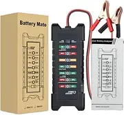 Car Battery Tester | 12V/24V Automotive Batteries & Alternator Diagnostic Tool | Alternator Battery Tester for Car, Motorcycle, Boat