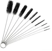 Straw Cleaner Brushes Sets, 10 Pieces 8.2 Inch Bottle Cleaning Brush and Nylon Tube Brush Brush Kit for Sippy Cup, Tumbler, Water Bottle, Drinking Straw