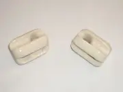WORKMAN LW1 CERAMIC EGG SHELL ANTENNA END INSULATOR 2PC SET