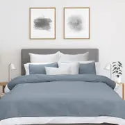 Bas Phillips New York Mercury and White Quilt Cover Set
