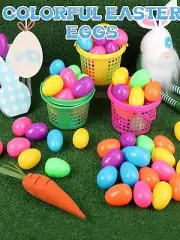 "12pcs Fillable Easter Eggs: Brightly Colored Surprise Shells"