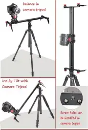 Slider Length 31.5in Camera Track Dolly Slider Rail Video Stabilizer Stainless