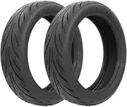 MCMATUTKEQ Electric Scooter Tubeless Tyre 60/65-6.9 Rubber Tyre Fit For Segway Fit For Ninebot Max G2 G65 10 Inch Wear-Resisting Wheel Tyre Accessory(2PCS)