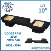 Dodge Ram Crew Cab 2500 For Kicker L7T 10" Dual Sub Box Subwoofer Enclosure