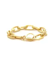 Rivka Friedman 18K Plated Paperclip Bracelet