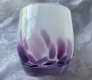 GLASSYBABY*WISTERIA*BLOWN*GLASS*CANDLE*HOLDER*VOTIVE*NEW*W/BOX*&*CARDS*SOLD*OUT*