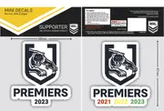 Penrith Panthers NRL 2023 Premiers Mini Premiership Decal Stickers