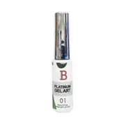 Billionaire - Liner Art UV LED Nail Gel Polish Platinum - 01 Silver Glitter 8ml