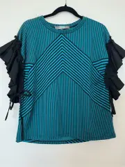 NWT Eva Franco Fifi Brita Stripe Top