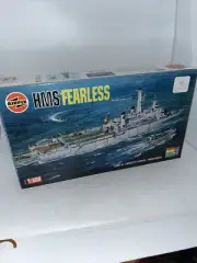 Airfix HMS FEARLESS Model Ship Kit Falklands Warship 1:600 #03205 Open Box