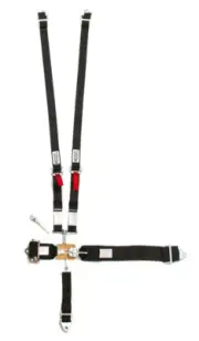 5-Pt Harness System Hans LL Ratchet Adj Black HOOKER HARNESS 51100