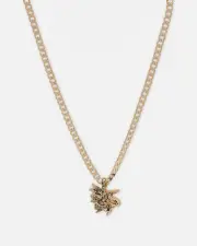 [ED HARDY] Ed Hardy Heart & Dagger Necklace Gold - Size ONE ONE Gold
