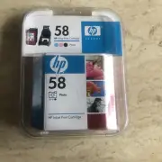 NEW HP 58 Photo Ink Cartridge In Box C6658AN For Inkjet Printer Expired May 2009