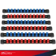 6Pcs Socket Rail Sliding Holder Rack Tool Mountable Industrial 1/4 3/8 1/2 New
