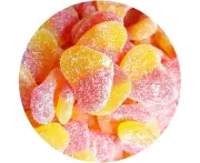 Lolliland Peach Sour Hearts Chewy Lollies 1 kg