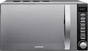 VYTRONIX VY-HMO800 800W Digital Microwave Oven | Freestanding Microwave with 5 Power Levels, Clock & Timer Function | Black Microwave with Mirrored Front, 20 Litre Capacity-hmo800