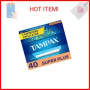 Tampax Tampons, Super Plus Absorbency, Cardboard Applicator, Leakgaurd Skirt, Un