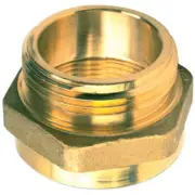 Female x Male Brass Hexagon Adapter, 1 1/2" PCT x 1 1/2" NST, 1/Each Fire Safety
