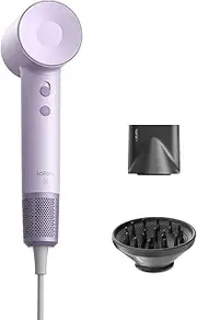 [Laifen] Hair Dryer SE, 200 Million Negative Ionic Blow Dryer with 105,000 RPM Brushless Motor 1500W Powerful Fast Drying High-Speed Low Noise Hairdryer with Magnetic Attachments