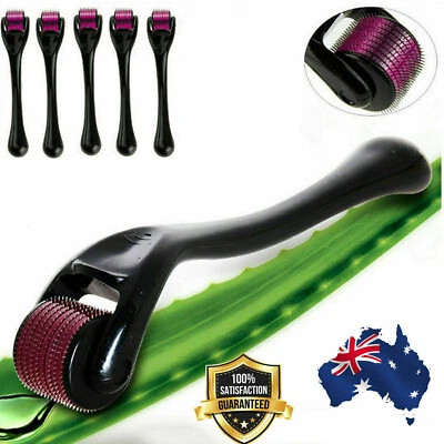 540 Derma Roller Titanium Micro Needle Beard Hair Growth Regeneration Skin Care