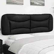 Headboard Cushion Black 153 cm Faux Leather Bed Accessory