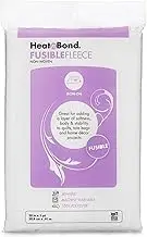 HeatnBond Fusible Fleece Iron-On Interfacing, 20 Inches x 1 Yard, White