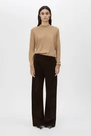 Sonata Suede Pant in Dark Chocolate - CAMILLA AND MARC® C&M