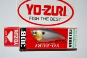 yo zuri 3db vibe wave motion sinking 1/2oz 2 5/8" r1145-sbl silver black rattles