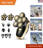 Head Shavers for Bald Men Rotary Electric Razor Cordless Shaver for Men Multi...