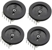XYWHPGV 1K Ohm Dial Wheel Potentiometer for Audio Stereo Volume Switch Control 16x2mm 4Pcs(cc50d 04096 89a64 4867b 517dd 5f9e3