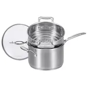 Scanpan Impact Saucepan and Multi-Steamer Insert 2 Piece Set Stainless Steel