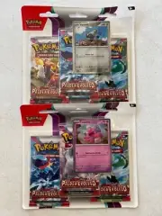 Pokemon Paldea Evolved SV02 3-Pack Blister Set of 2! Brand New Sealed