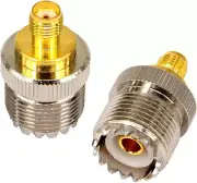 SMA Female to SO239 Female RF Two Way Coax Adapter UHF Jack SO-239 Antenna Cable
