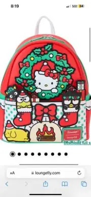 Loungefly Sanrio Hello Kitty & Friends Christmas Winter Wonderland Mini Backpack