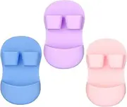 ELAYARD 3pcs Silicone Face Brush Gentle Exfoliating Cleansing Scrubber for Blackhead Removal Soft Facial Brush for Makeup Removal and Deep Cleaning Safe Design