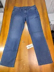 New Buffalo David Bitton Mens 36 X 34 Jackson Slim Straight Stretch Blue Jeans