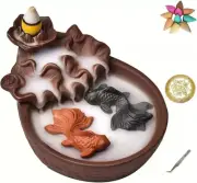 5.7" Backflow Incense Burner Waterfall Incense Burner Two Fish Incense Holder