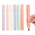 6x New Aesthetic Highlighter Muted Color Chisel Tip Bible Marker Pen
