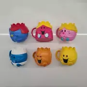 McDonalds 2020 Happy Meal Toy Bulk Lot - Mr Men & Little Miss (6 Cups) - Maccas