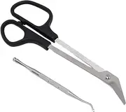 Long Handled Toenail Scissors, Stainless Steel Toenail Clippers Ergonomic Unique Design for The Elderly for Adults