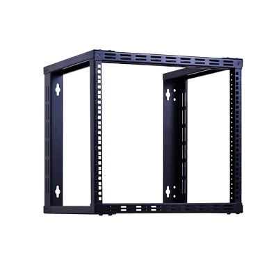 9U Wall Mount Rack Open Frame 19in Server Equipment Rack Heavy Duty - 17in De...
