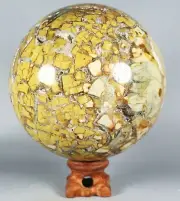 1438g Raw NATURAL OCEAN JASPER QUARTZ Geode CRYSTAL sphere BALL HEALING
